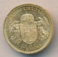 1893KB 10K Au "Ferenc József" (3.39/0.900g) T:2  Hungary 1893. 10 Korona Au "Franz Joseph" Kremnitz (3.39g/0.900) C:XF
