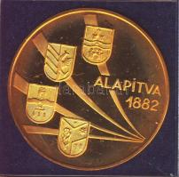 1975. "Taurus Emlékérem 1945-1975 / Alapítva 1882" Gumiipari Vállalat aranyozott fém emlék...