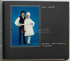 cca 1980 Magyar népviselet, házi fotóalbum / 
Hungarian folk costumes homemade photo album, 19x25cm