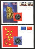 Hollandia 1995. Ecu "100 éves a mozi" + 1995. Ecu "1995 December" 2db érmés borí...