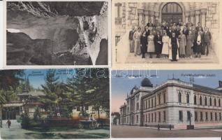 9 db régi városképes lap a történelmi Magyarország területéről