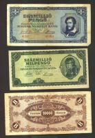 Vegyes pengő tétel 41db többféle bankjeggyel T:vegyes