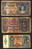 Vegyes pengő tétel 41db többféle bankjeggyel T:vegyes