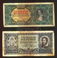 Vegyes pengő tétel 41db többféle bankjeggyel T:vegyes