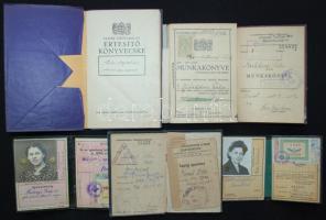 cca 1900-1930 7 db vegyes igazolvány, benne vasúti is / mixed id-s