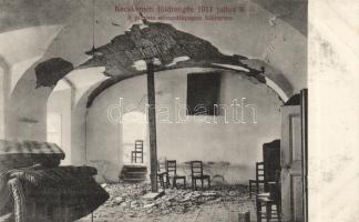 Kecskemét földrengés 1911. A piarista növendékpapok hálóterme