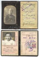 1914, 1942 2 db jó állapotú fényképes vasúti igazolvány / 2 railway id-s