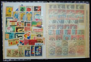 kb 600 darabos magyar és külföldi gyufacímke-gyűjtemény berakóban