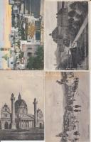 25 db régi, külföldi városképes lap