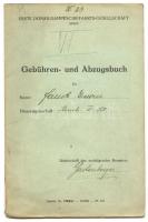 1932 DDSG - Dunagőzhajózási rt. díjkönyv / DDSG fee-booklet