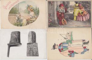 7 db régi, vegyes tematikájú motívumlap