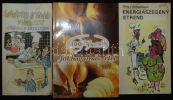 7db szakácskönyv: Energiaszegény étrend, A 100 legfinomabb fokhagymás étel, Vízvári Mariska szakácsk...