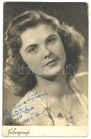 Erőss Éva énekesnő dedikált fotója