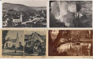 9 db régi városképes lap a történelmi Magyarország területéről