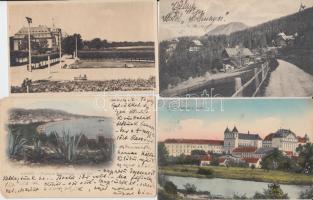 7 db régi, külföldi városképes lap