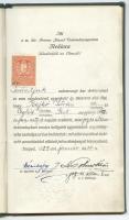 1929-1933 Jogi diploma a szegedi m. kir. Ferenc József Tudományegyetemről számos neves professzor, t...