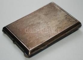 Ezüst szecessziós szelence, zománc tájképpel és peremmel, jelzett 925 és mesterjel, 6×4 cm, hibátlan...