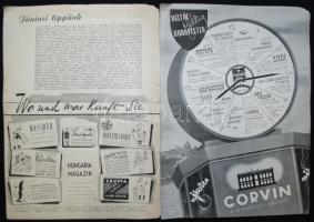 1944 Hungária c. magazin sok városi fényképpel 20p