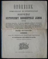 1850 Örömének főméltóságu és főtisztelendő Scitovszky Kereszetelő János urnak, esztergomi érseknek, az apostoli Szentszék született követének, Magyarország herczeg primásának... érseki méltóságába Esztergomban 1850-dik évi vizkeresztnapján történt diszes beiktatásakor az esztergomi növendékpapságtól... Pesten, Eisenfels könyvnyomdájában, 7p.
