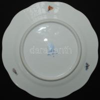 Exkluzív Rothschild-mintás kézzel festett aranyozott jelzett Herendi porcelán süteményes tányérok (3...