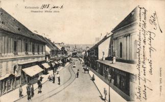 Kolozsvár Wesselényi street, the shops of József Kovács and Ernő Pap