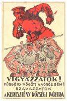 1925 Vigyázzatok!, Keresztény Községi Párt szórólapja