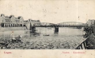 Lugos iron bridge, bank