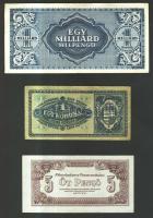 22db pengő és néhány korona bankjegy T:I-,II,III