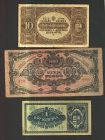 22db pengő és néhány korona bankjegy T:I-,II,III