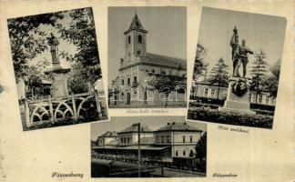 Füzesabony vasútállomás, hősi emlékmű