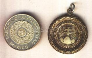 Bognár György (1944-) 1986. "Labdarúgó VB-Mexikó" ezüstözött fém emlékérem T:PP + 1db fém díjérem T:3