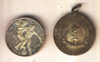 Bognár György (1944-) 1986. "Labdarúgó VB-Mexikó" ezüstözött fém emlékérem T:PP + 1db fém ...