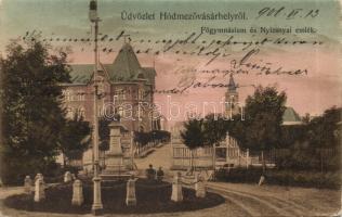 Hódmezővásárhely Főgimnázium, Nyizsnyai emlék