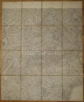 Lombard-Venecia, Janina és Bjelina, Janja, 3 db első világháborús katonai térkép vászonra kasírozva