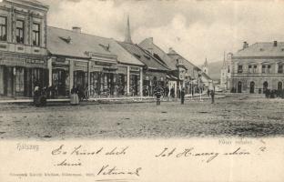 Hátszeg main square, shops (fl)