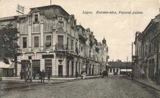 Lugos Korona utca, Poporul palota