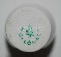 Kézzel festett jelzett (1942) Herendi tálka megkopott aranyozással és egy matricás Hollóházi vázácsk...