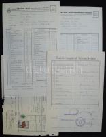 Polákovics Ferenc ny. körjegyző és földbirtokos valamint feleségének halotti értesítője, köszönő kártyák és 5 db halálozással kapcsolatos okmány