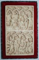 Bibliai jeleneteket ábrázoló dombormű, múzeumi replika