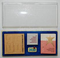 3db politikai témájú minikönyv díszdobozban. Bp., [1980], Kossuth