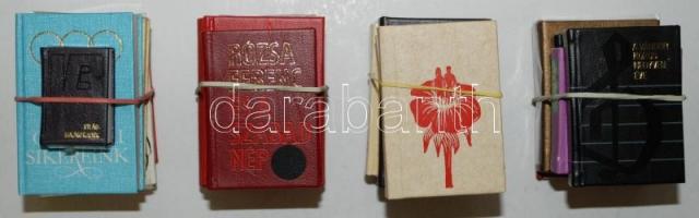 20db különféle témájú minikönyv - szépirodalom, politika, sport, stb