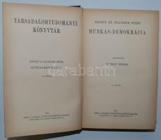 Társadalomtudományi könyvtár 1907-ből, 10 kötet köztük: Jászi Oszkár, György Endre, Somló Bódog