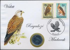 2003-2007. 50Ft "Védett ragadozó madarak" érmés bélyeges boríték (7x) mind különféle bélyegvariációval T:BU