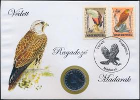 2003-2007. 50Ft "Védett ragadozó madarak" érmés bélyeges boríték (7x) mind különféle bélye...