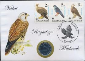 2003-2007. 50Ft "Védett ragadozó madarak" érmés bélyeges boríték (7x) mind különféle bélye...