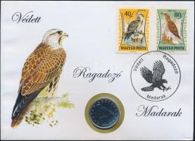 2003-2007. 50Ft "Védett ragadozó madarak" érmés bélyeges boríték (7x) mind különféle bélye...