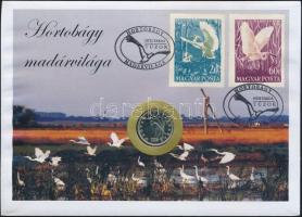 1994-2008. 5Ft "Hortobágy madárvilága" érmés bélyeges boríték (6x) mind különféle bélyegva...