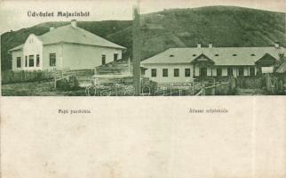 Majszin parsonage, school