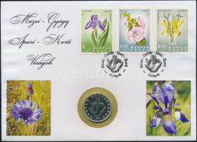 1994-2006. 20Ft "Mezei-gyógy-ipari-kerti virágok" érmés bélyeges boríték (6x) mind különfé...