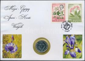 1994-2006. 20Ft "Mezei-gyógy-ipari-kerti virágok" érmés bélyeges boríték (6x) mind különfé...